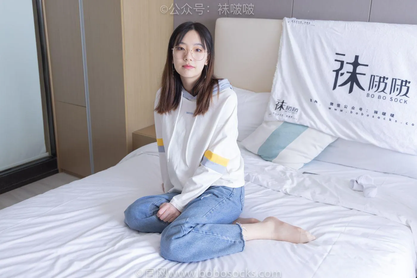 [BoBoSocks袜啵啵]NO.080 小甜豆-帆布鞋、白棉袜、肉丝（花絮版） [140P]插图